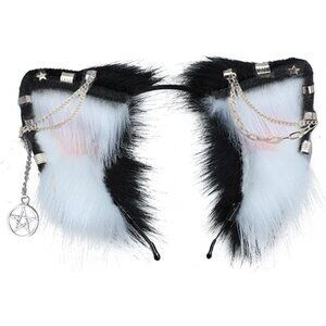 Women Cat Ear Headband Animal Cosplay Props Adjustable Cute Gift